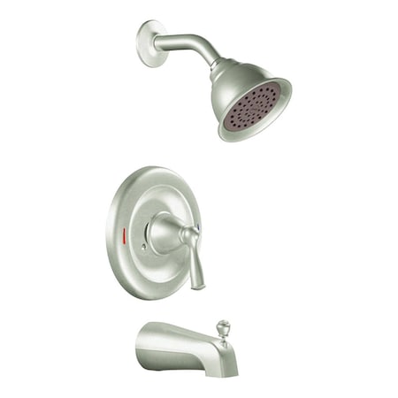 Moen Moen Banbury 1-Handle Brushed Nickel Tub and Shower Faucet 82910SRN